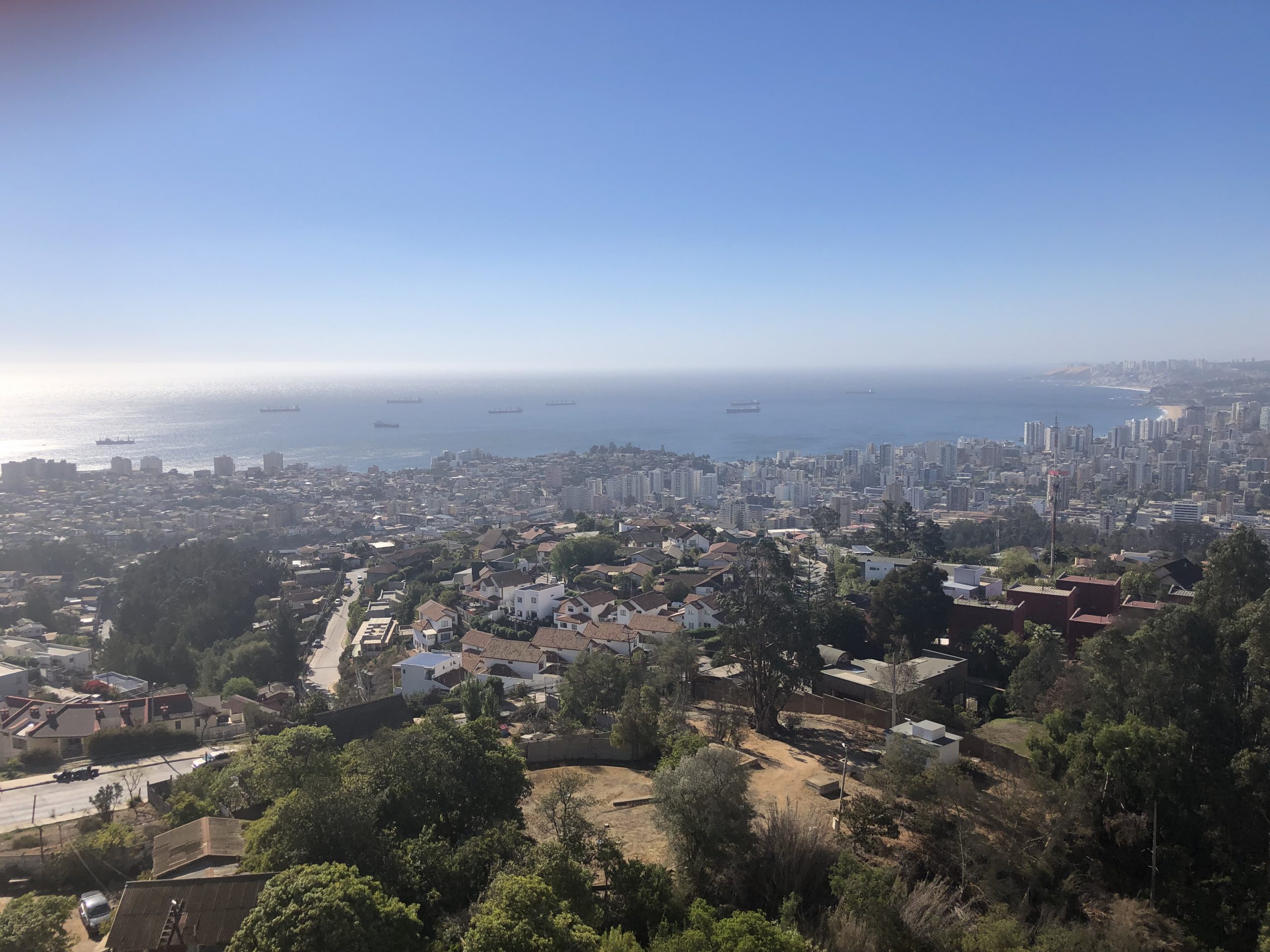 Vista a toda la Bahía de Valparaíso